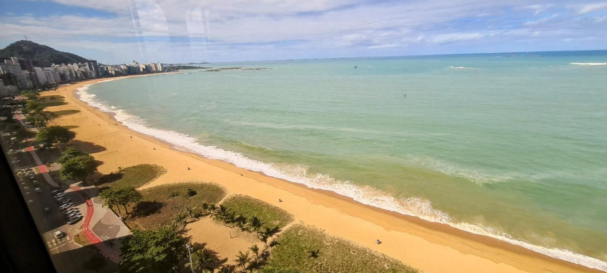 Flat Pasárgada 812, Free Bikes, pé na praia Vila Velha Kültér fotó