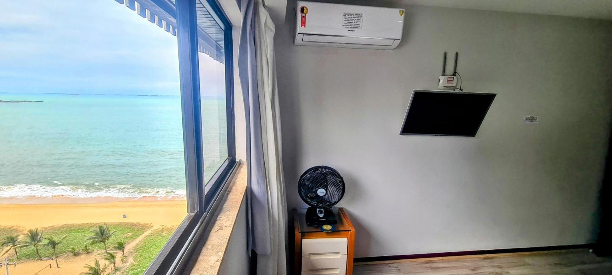 Flat Pasárgada 812, Free Bikes, pé na praia Vila Velha Kültér fotó