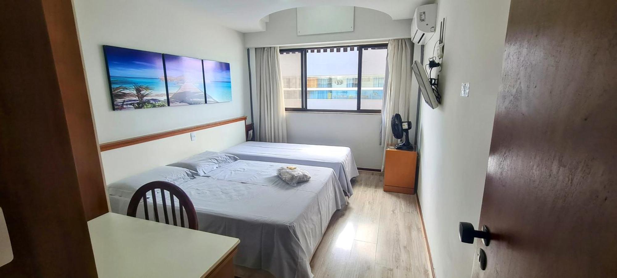 Flat Pasárgada 812, Free Bikes, pé na praia Vila Velha Kültér fotó